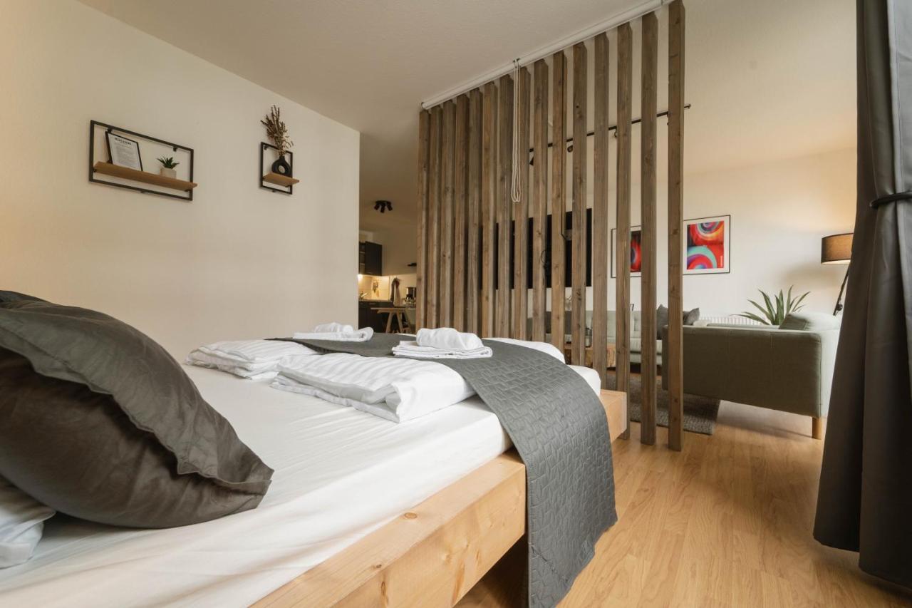 Raum921 - Stilvolles Apartment - Wlan, Tiefgarage, Kueche, Netflix Magdeburg Eksteriør billede